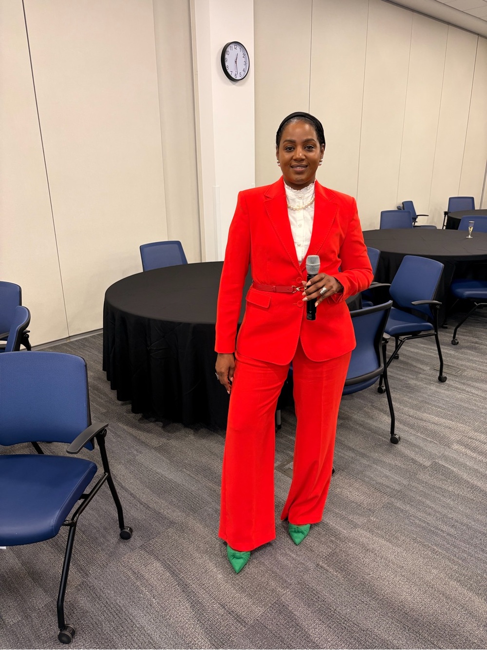 Mango Red Women's Blazer - Bold Tailored Suit Jacket